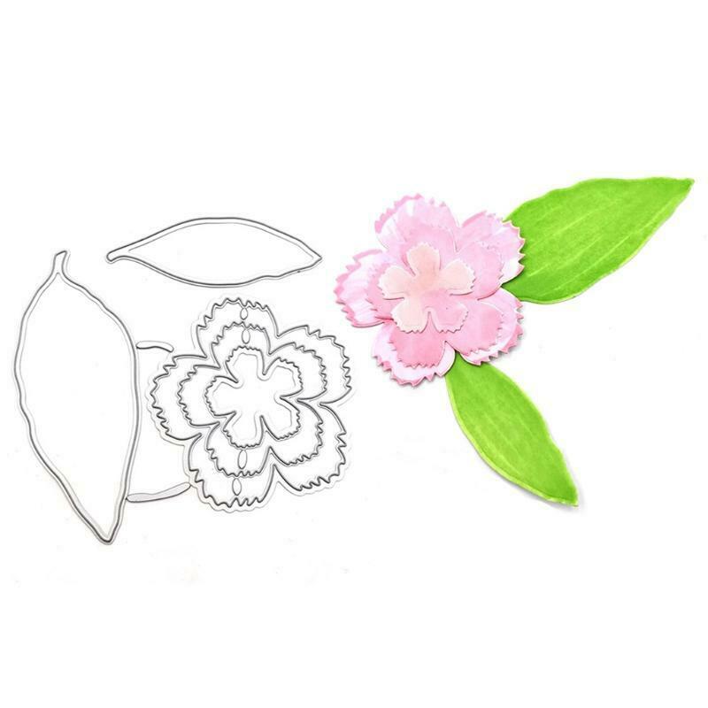 Flower Leaf Metal Cutting Dies Stencil DIY Scrapbooking Album Paper Template