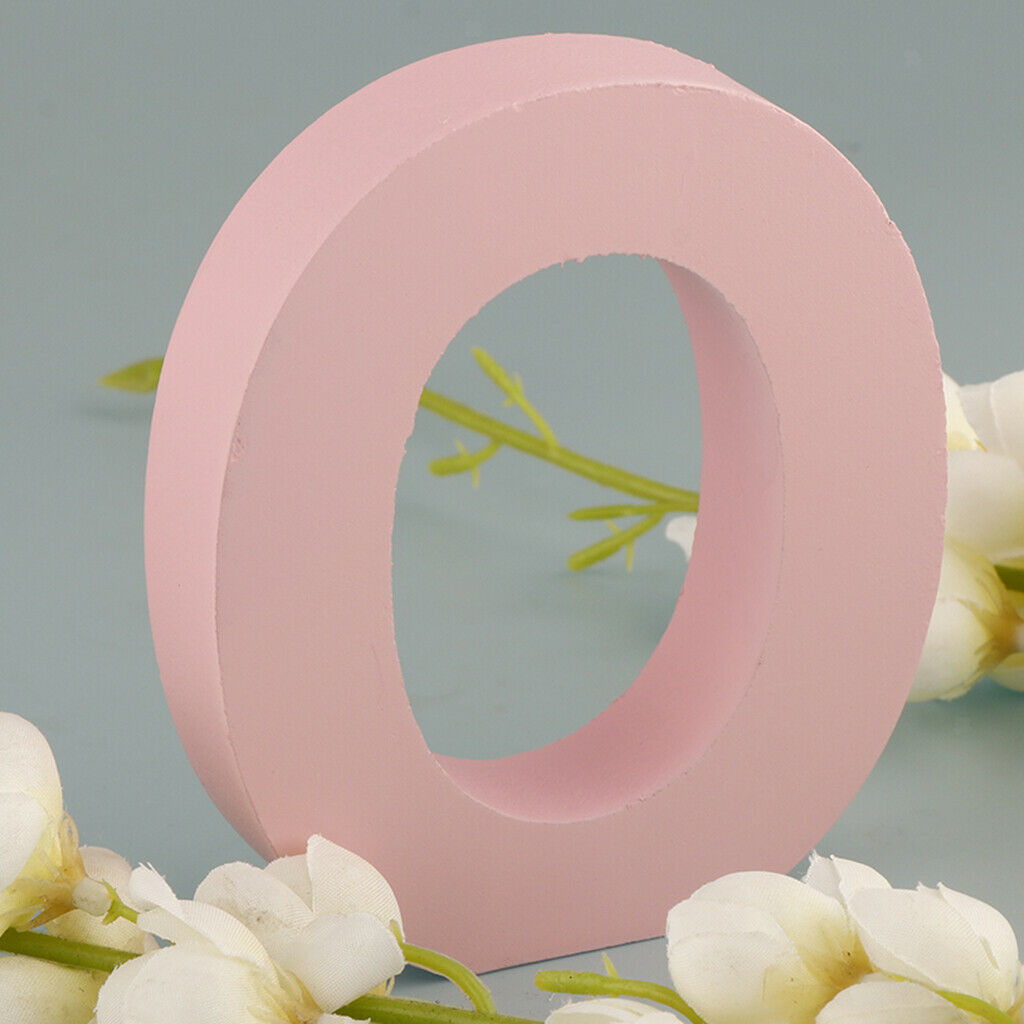 Pink Wooden Floating Letters Door Numbers Alphabet Letters LOVE
