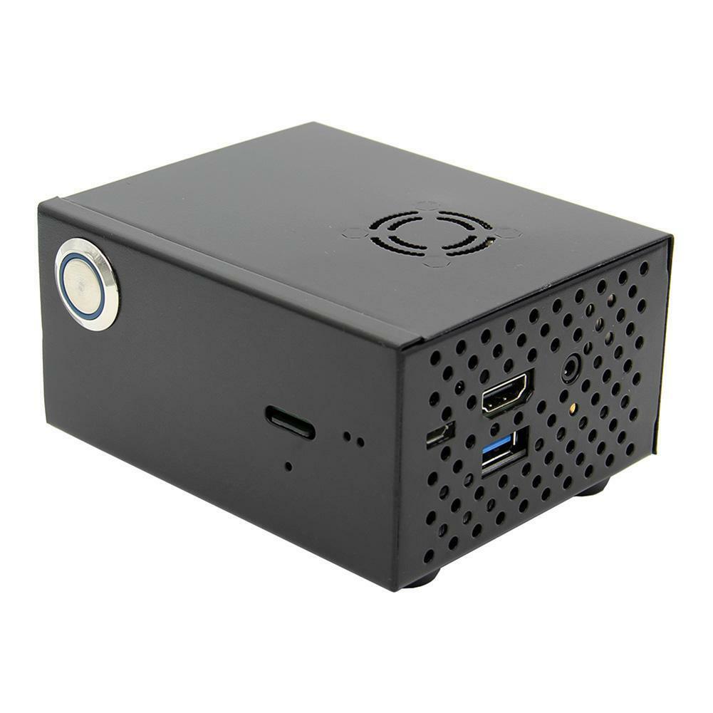 Raspberry Pi X820 V3.0 SATA Expansion Board Metal Case+Power Control Switch+Fan
