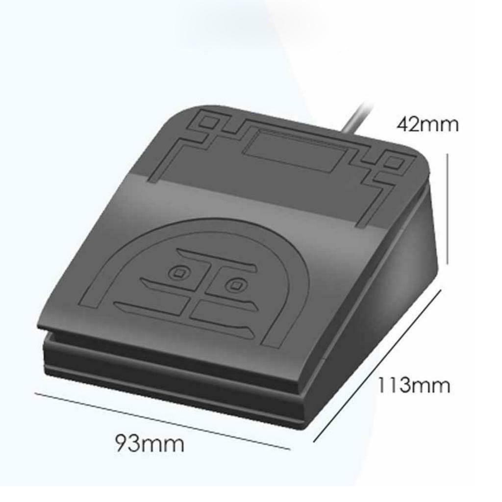 USB Foot Switch Action Pedal Control Free Driver Game Keyboard Keystrokes PC