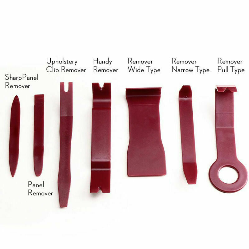 7 Pcs Nylon Car Door Trim Moulding Panel Audio Dash Install Removal Pry Tool Kit