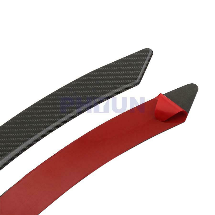 2pcs Real Carbon Fiber Car Fender Flares Arch Wheel Eyebrow Protector Stickers