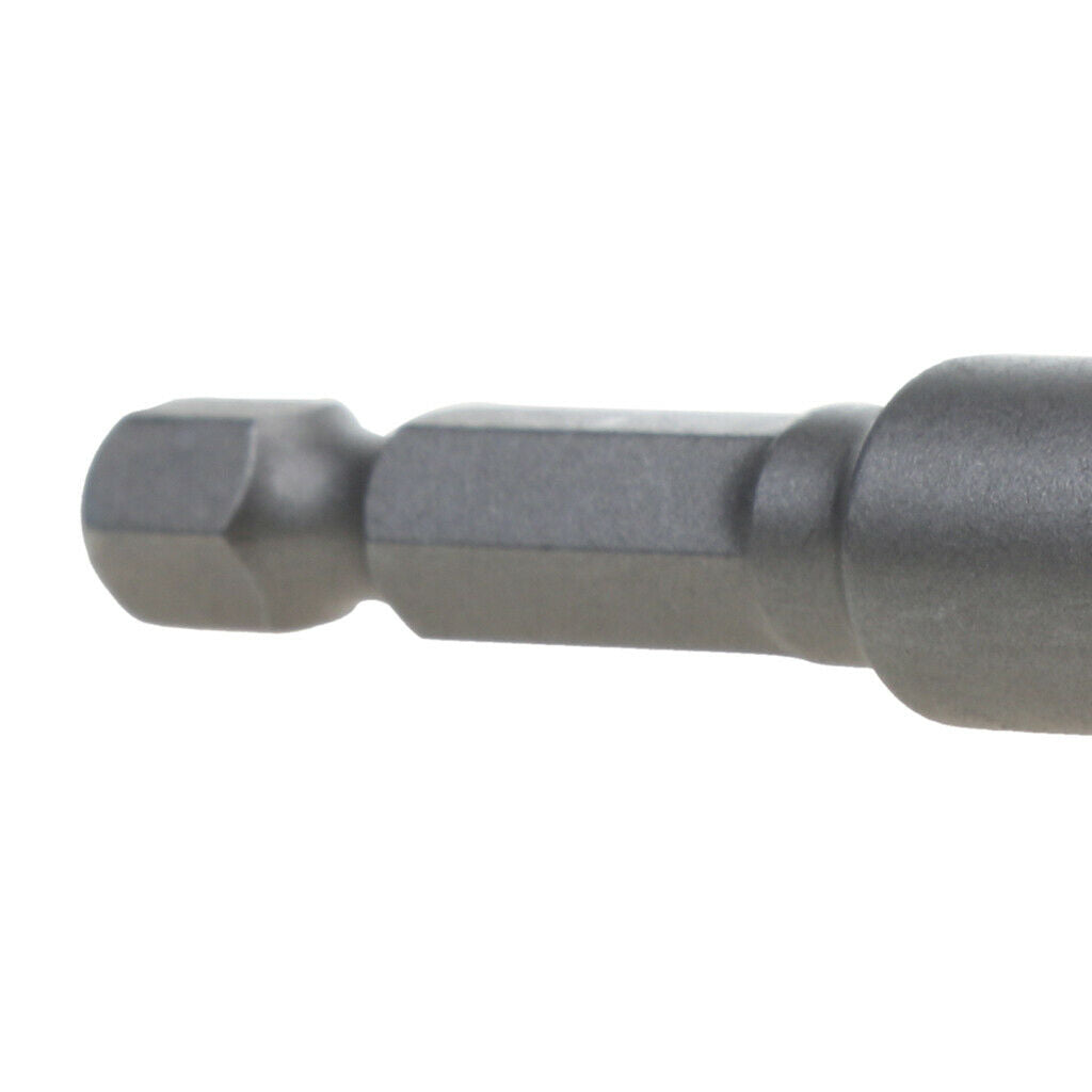 2x Socket Bit Hex Shank Adapter Nut 10mm Bar for Automotive DIY 10mm Gray
