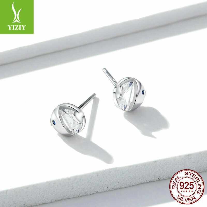 S925 Sterling SilverKorean version of the small fresh fish Earrings Present NEW