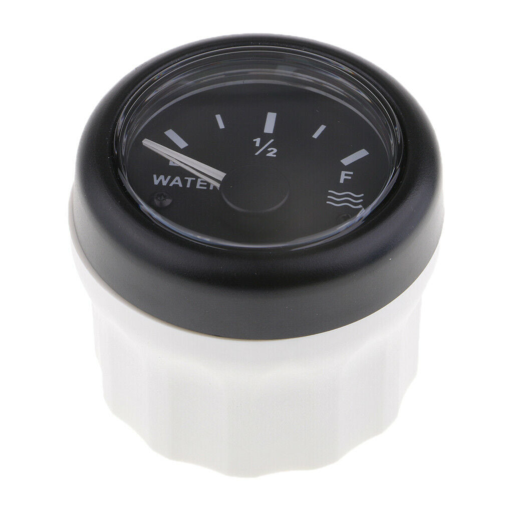 Boat Yacht Water Tank Level Gauge 240-33ohms 12/24V 52mm 2” Black