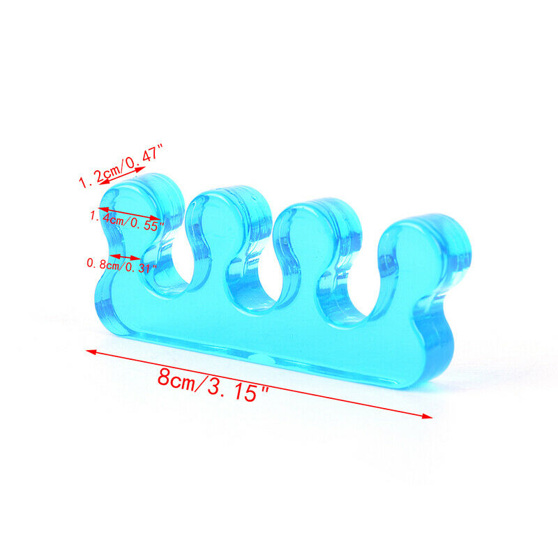 2 Pcs Soft Silicone Toe Separating Gel Toe Separator Flexible Spacer Soft.l8