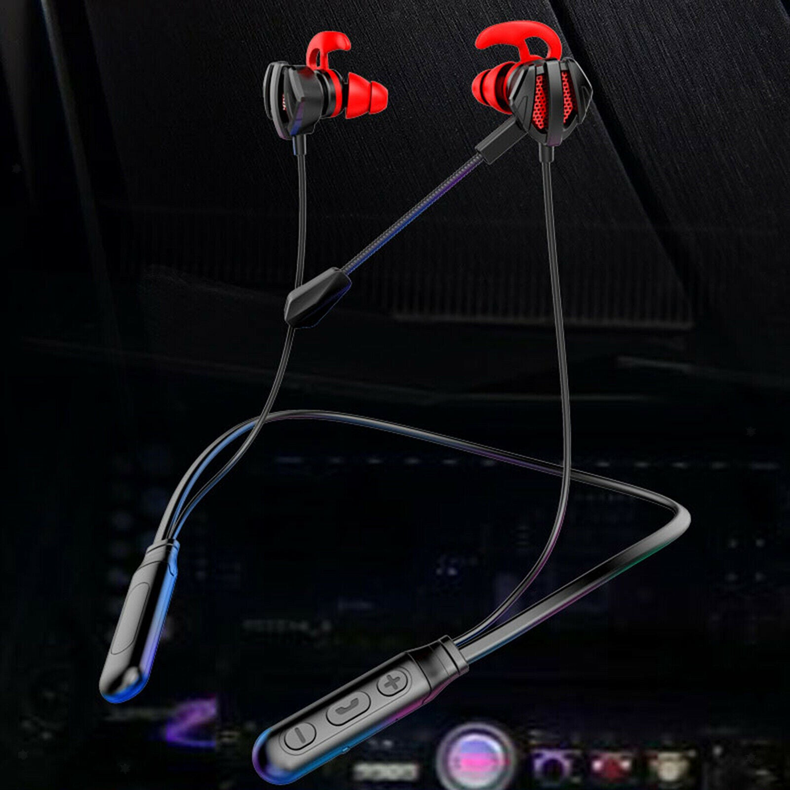 Neck-Mounted Stereo Bluetooth 5.1 Bluetooth Headphone Gaming for Gym Gamers