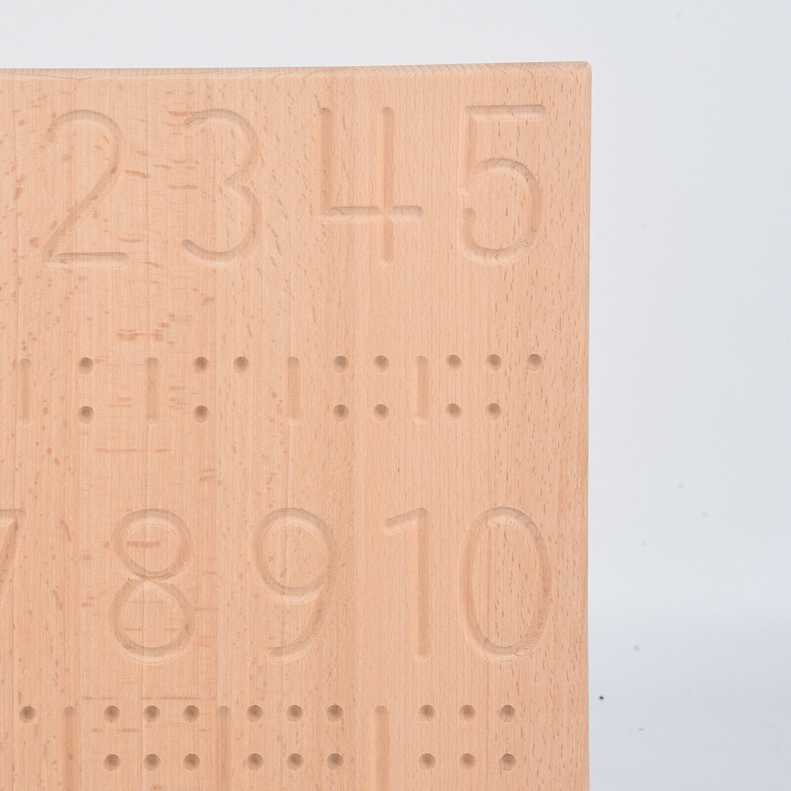Montessori Educational Wooden ToyBraille Number Tracing Board for Preschool Kids
