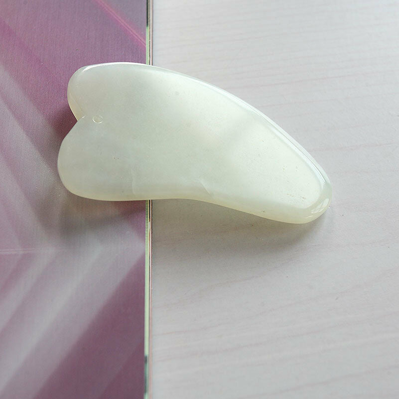 Popular Chinese Natural Jade Scraping Plate Gua Sha Face Body Massager Sto.l8