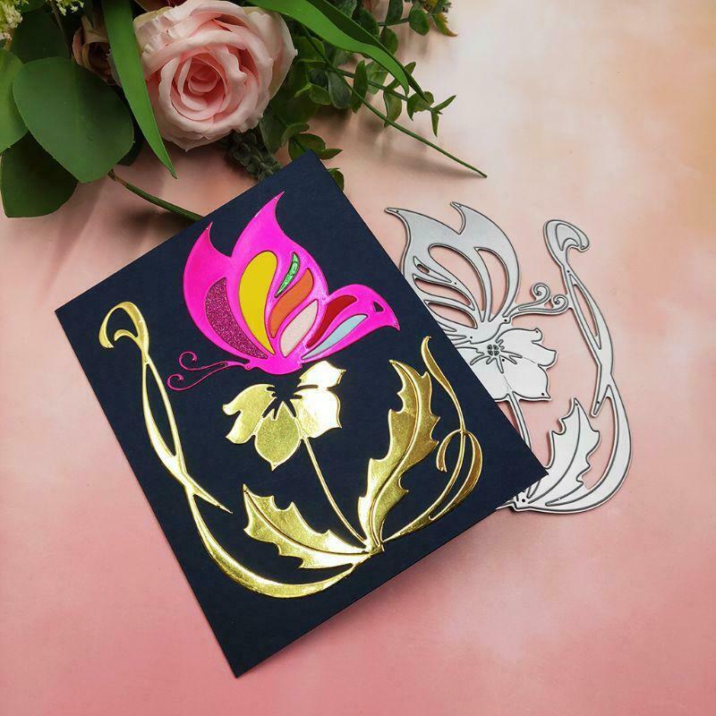Flower Butterly Metal Cutting Dies Stencil DIY Scrapbooking Album Paper Card Art