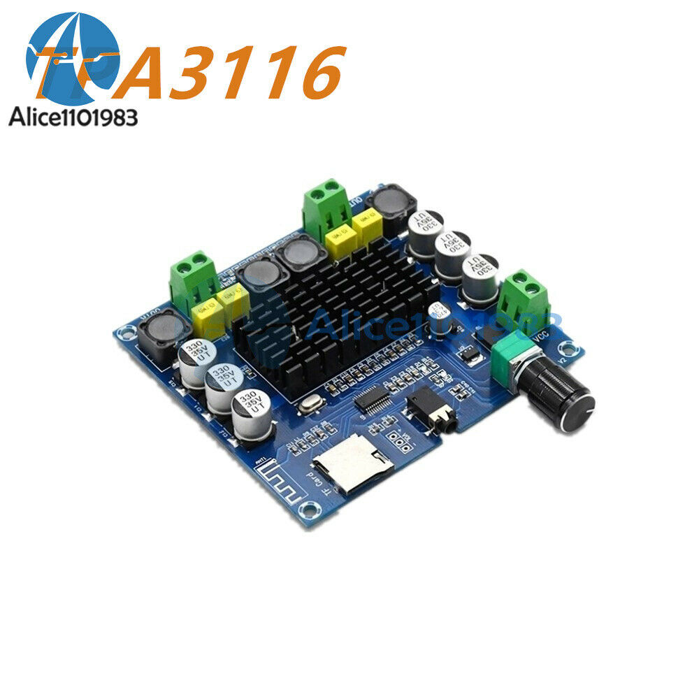 50W*2 TPA3116 Digital Bluetooth 4.1 TF Card AUX XH-A104 Power Amplifier Board