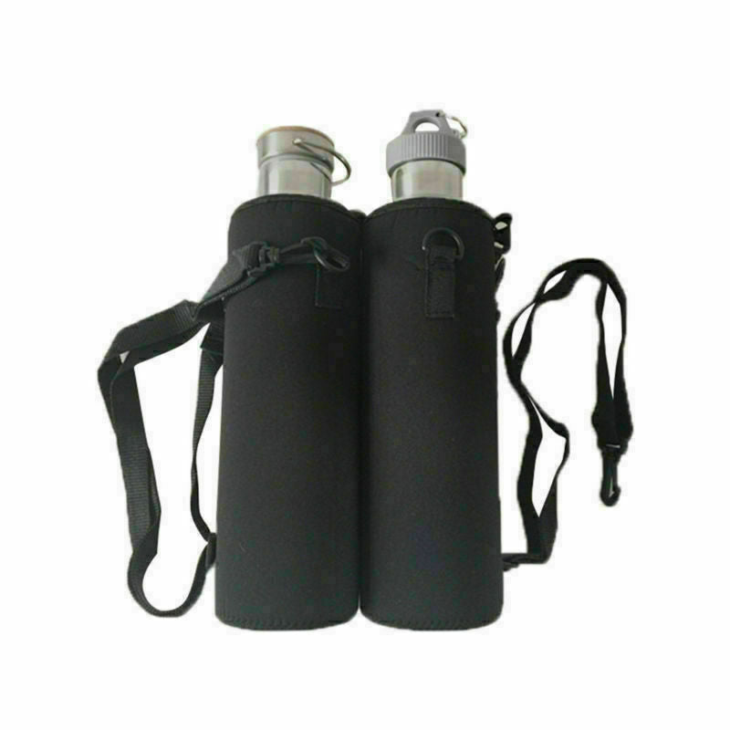 1000ML Water Bottle Carrier Insulated Cover Bag Holder Strap Pouch Outdoor new