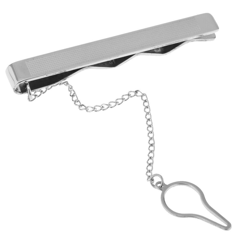 Classic Mens Stainless Steel Necktie Tie Clips Business Necktie Clips Sets 5