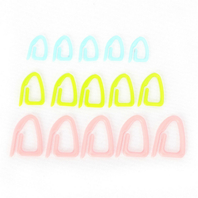 15x Multicolor Knitting Stitch Markers Locking Stitch Counter Supplies