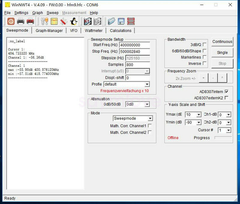 New USB Spectrum Analyzer 35-4400MHz Spectrum Signal Generator Tracking Source