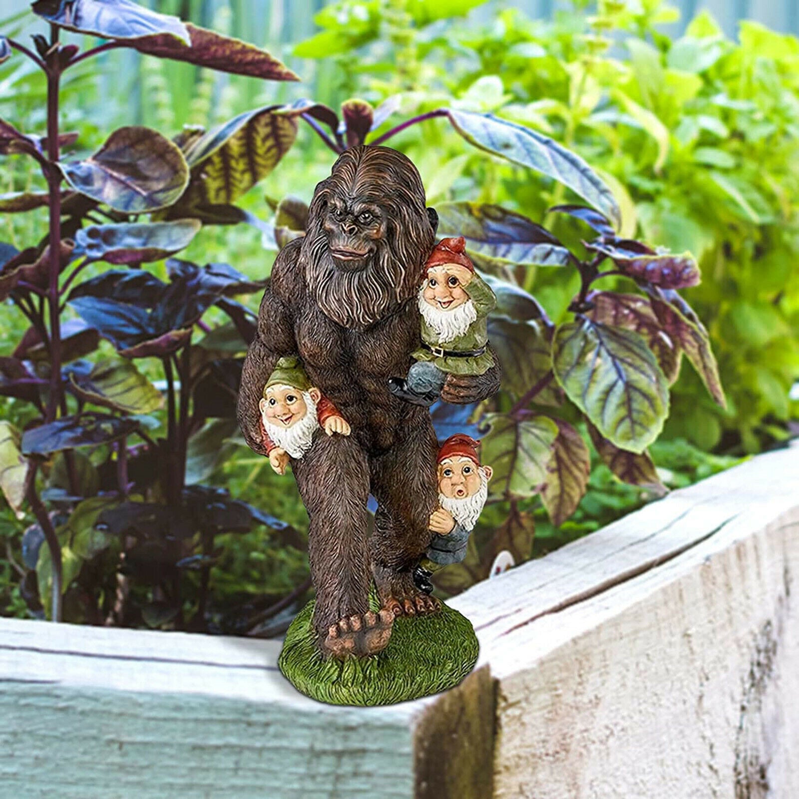 Garden Gnome Statues Outdoor Decor Sculptures Statues Bigfoot Gnomes Garden A