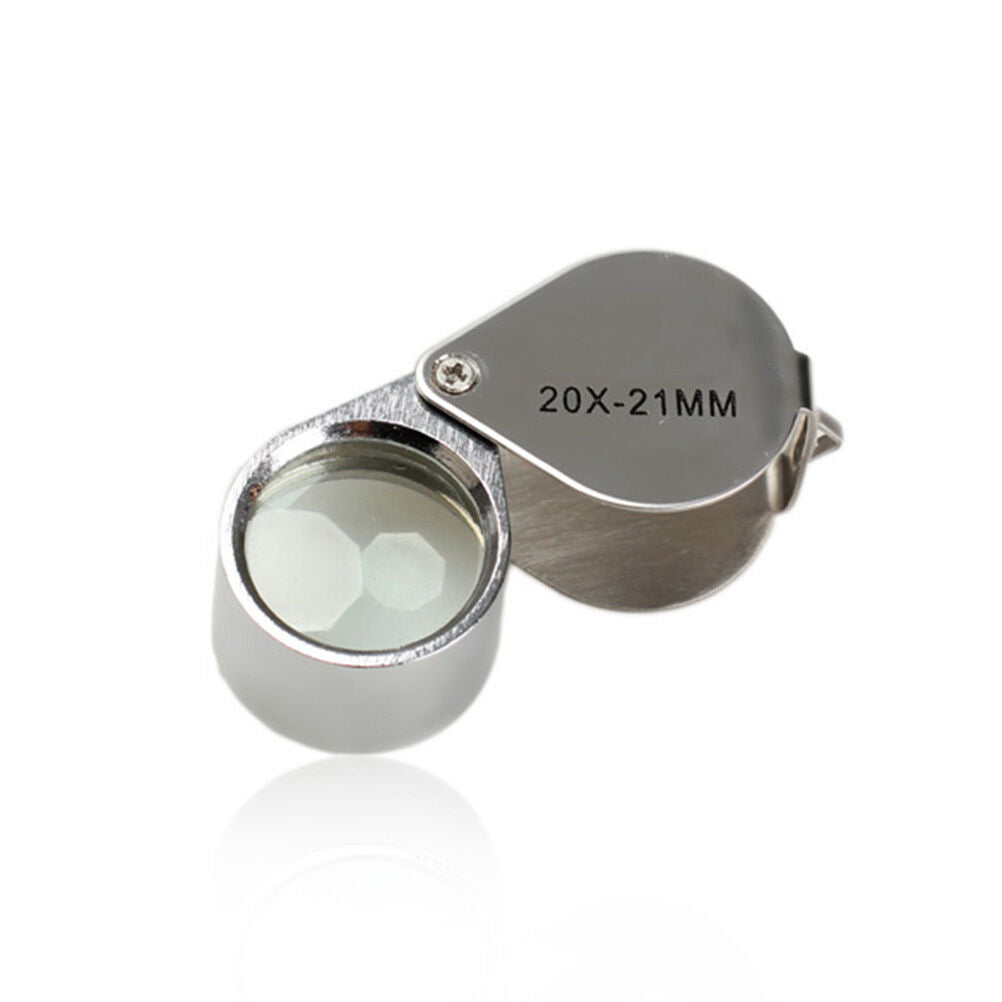 20X 21MM Jewelry Tools Loupe times Magnifying metal folding Glass Magnifie.l8