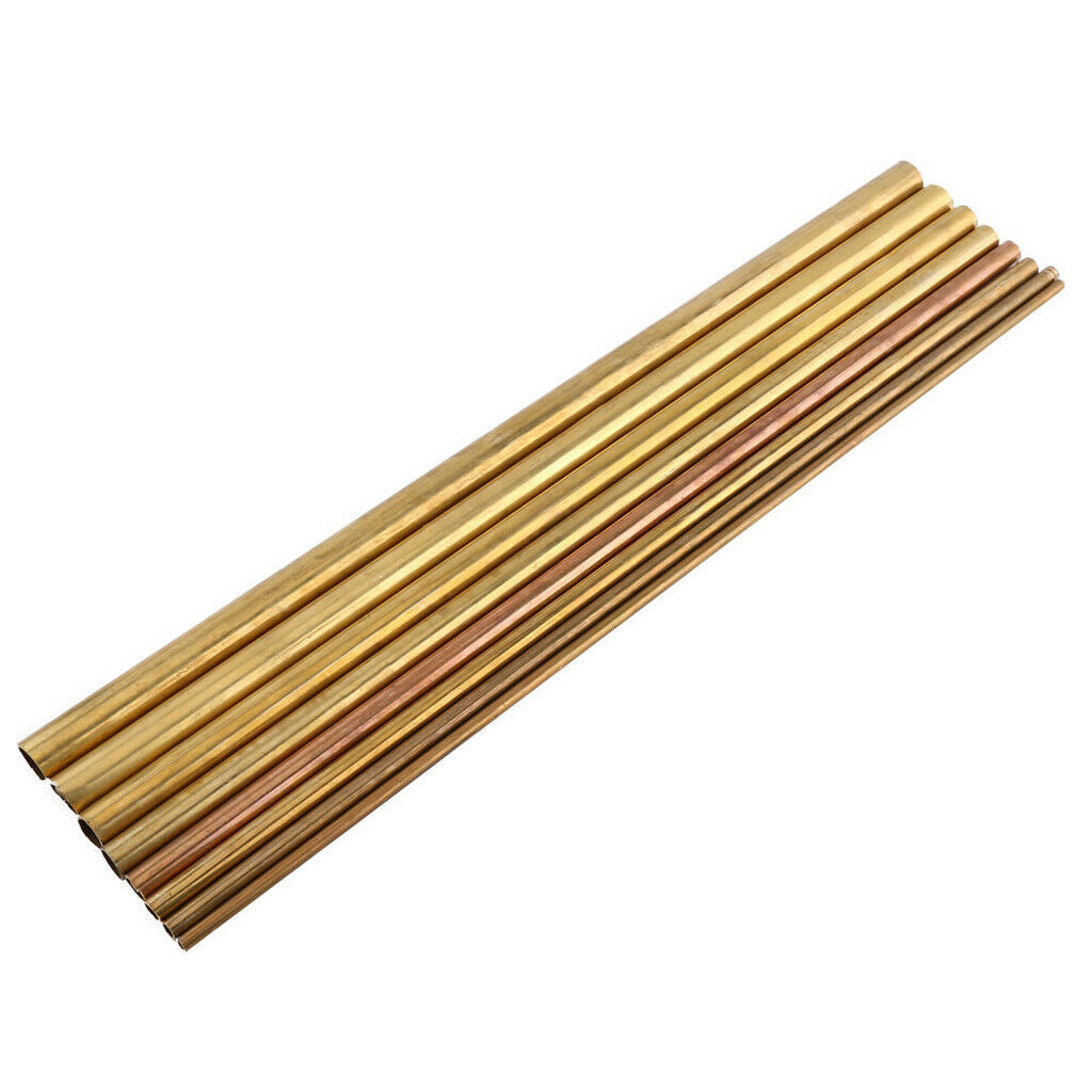 Brass tube Brass round tube 500mm length Round tube 16mm size selectable