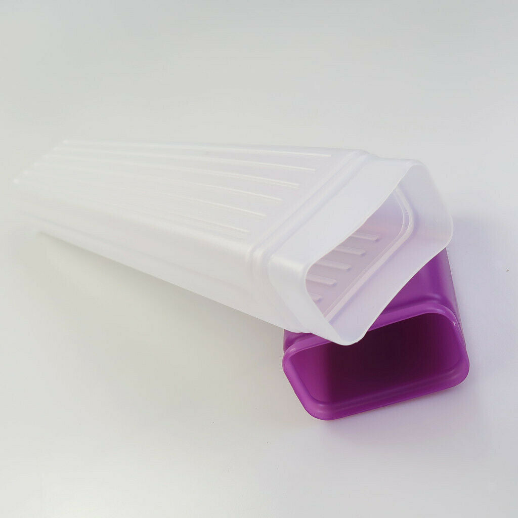 41x6cm Plastic Knitting Needle Crochet Hook Tube Case Storage Holder w/
