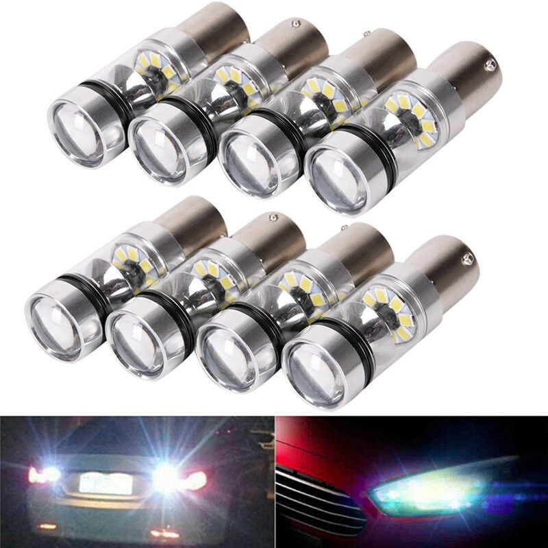 100W 1156 S25 P21W BA15S Aluminum LED Backup Light Car Reverse Bulb Lamp Fx