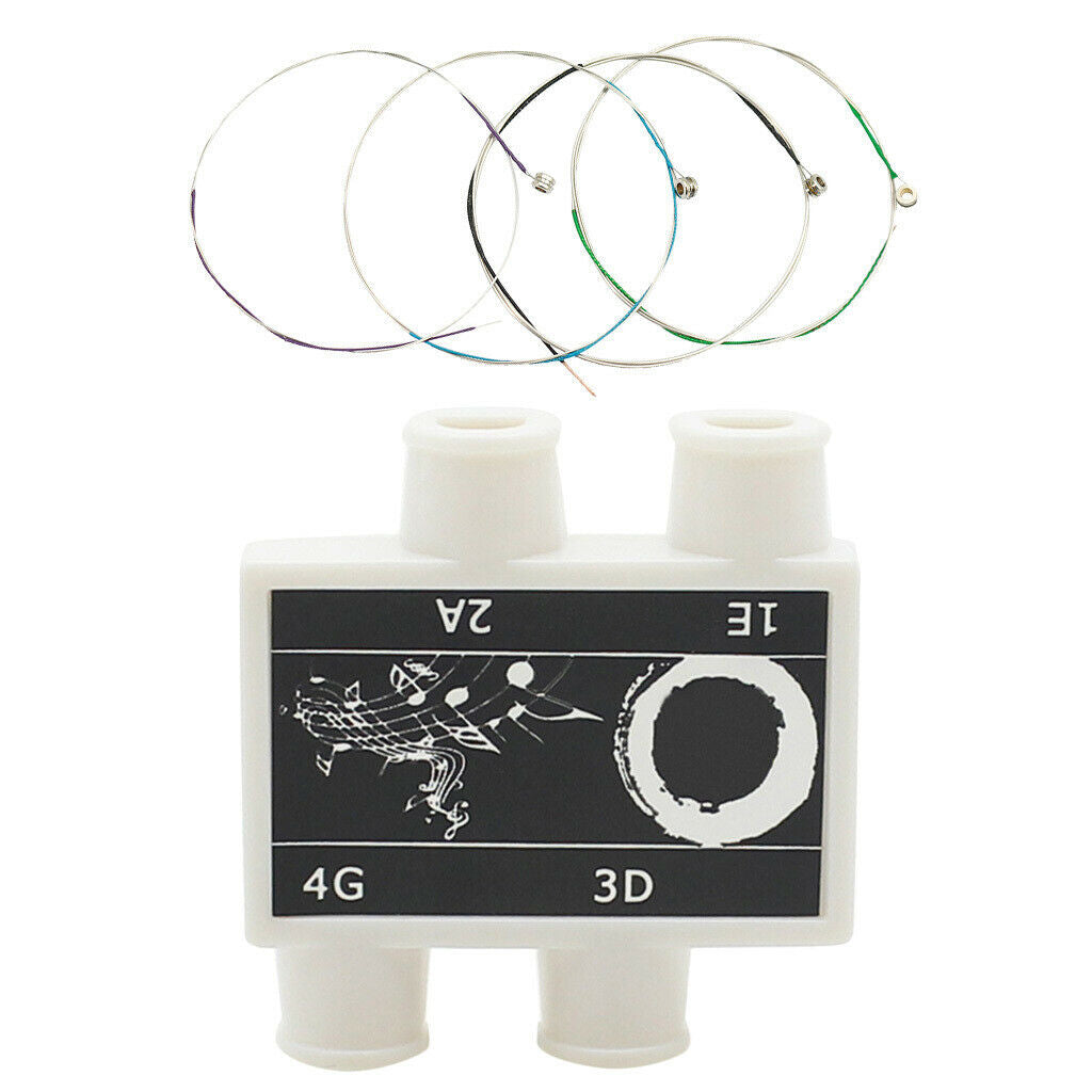 Portable   1pc   Pitch   Pipe   Case   W /  4pcs   Replacement   Strings   Set