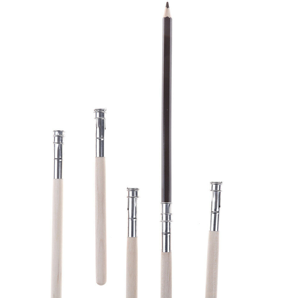 5Pcs Pencil Painting Extender Adjustable Wooden Lengthener Holder Drawing.l8