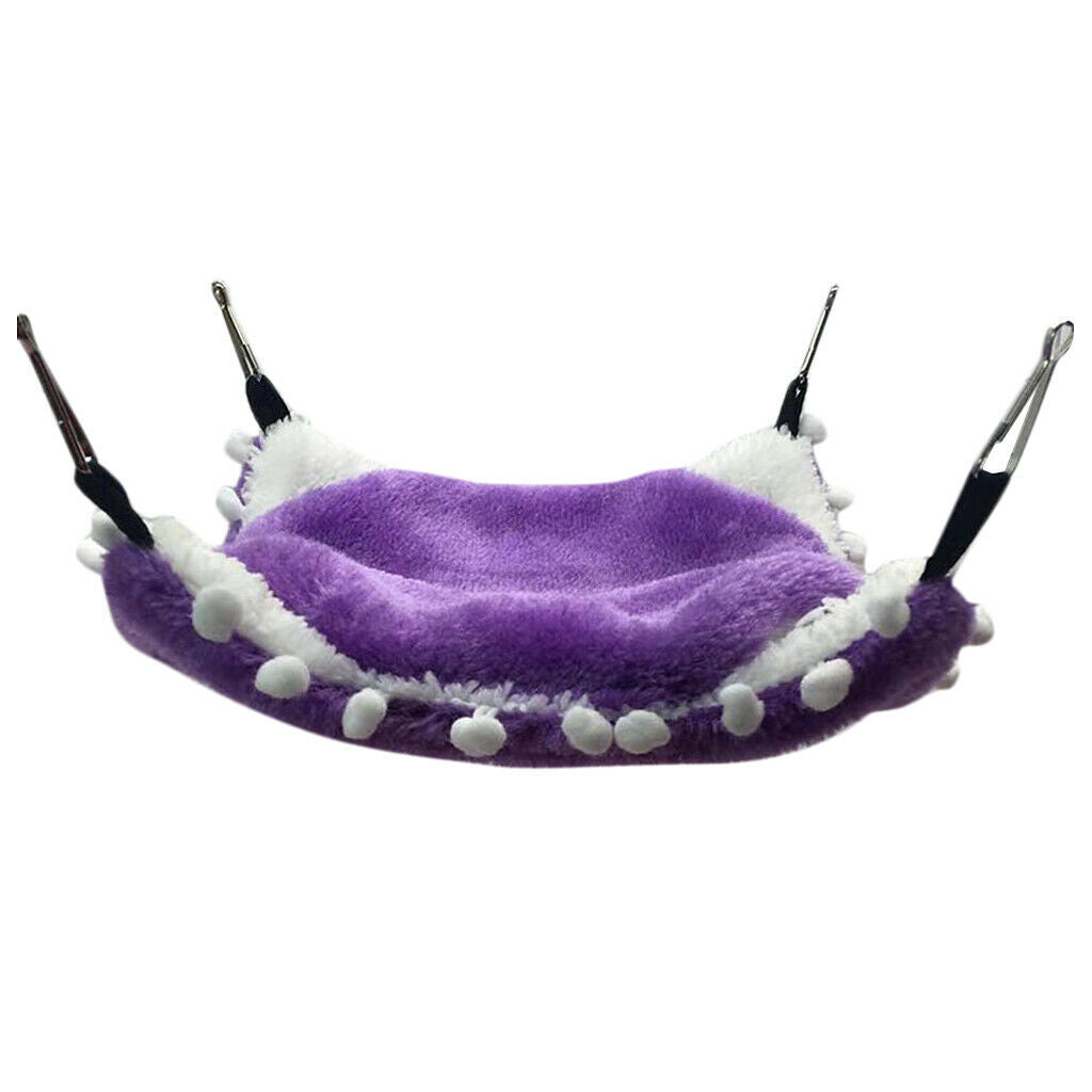 Small Animals Warm Hammock Hamster Sleep Bed For Small Pet Purple-S