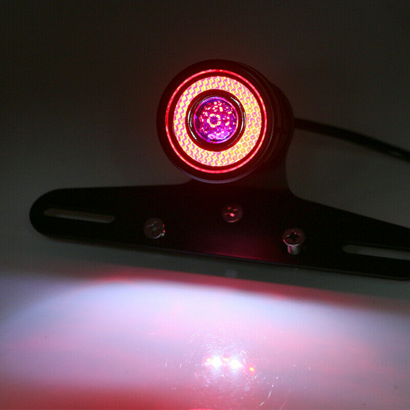 12V Motorcycle Scooter Retro Fender Lamp LED Brake Rear Tail Turn Signal Light