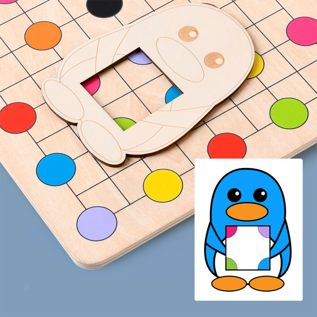 Wooden Color Find Game Training Concentration Preschool Developmental Toys