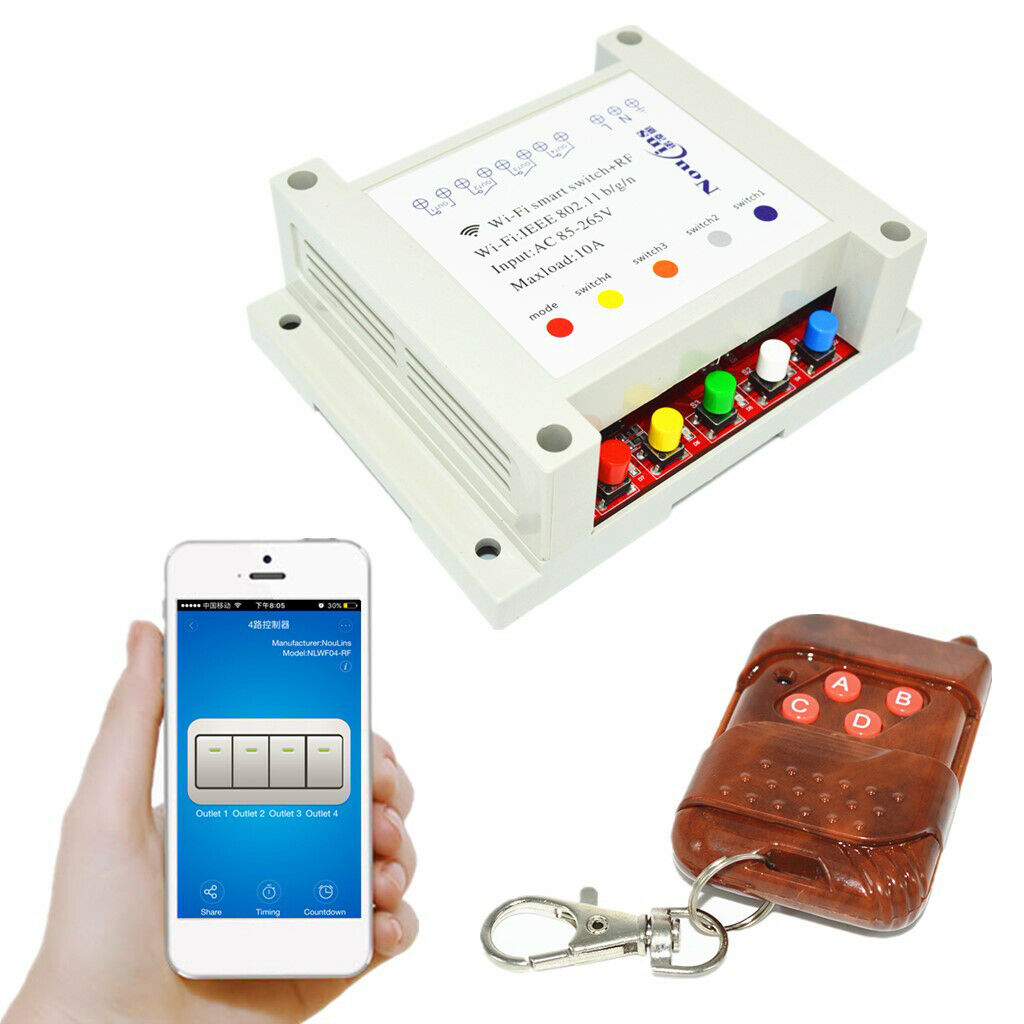 AC85-265V DIY Wi-Fi Wireless Switch W/ Remote Control Mobile APP Timer #1