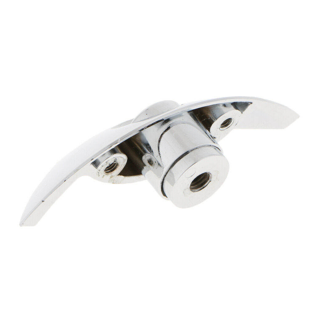 2pcs Half Moon Handle Push Lock Aluminum Keyless Latch Catch Knob Luster