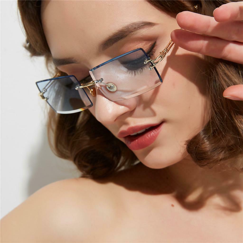 8 Piece Fashion Sunglasses Designer Tinted Lens Metal Frame Eyewear Anti-UV