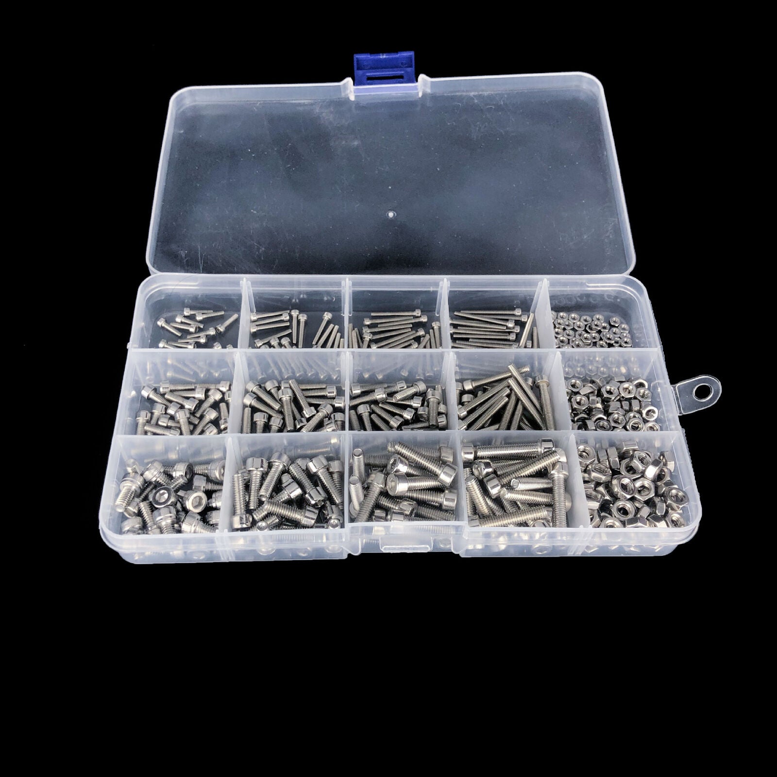 New 480Pcs Boxed 201 Stainless Steel Cylinder Head Hexagon Screw High Quality