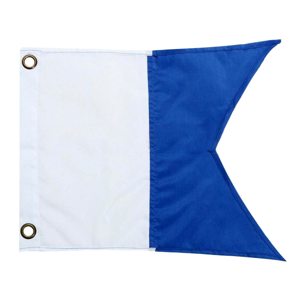 Durable Diving Submersible Alpha Flag National Banner Sign Blue