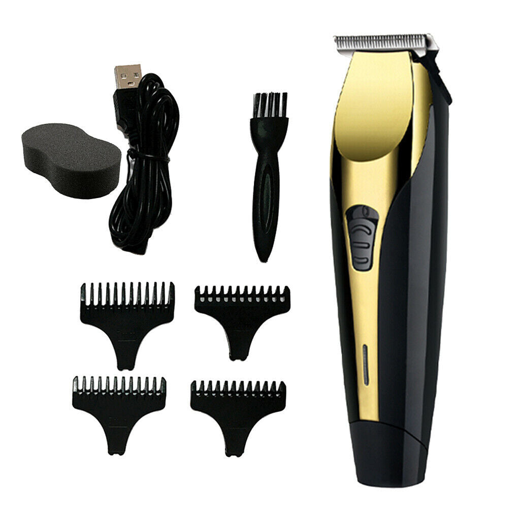 USB Rechargeable Electric Trimmer Boys Man's Hair Clipper Kit Professional