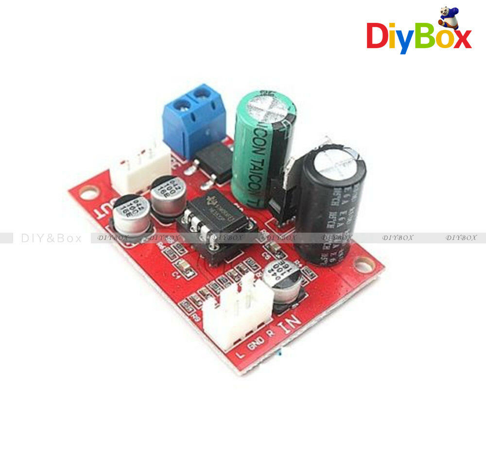 NE5532 Dynamic Microphone Stereo Preamp Amplifier Board DIY DC9-24V AC8-16V