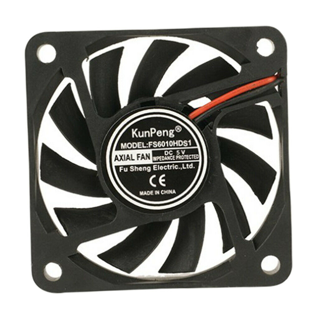 2X DC5V Cooling Fan Large Air Volume Radiator Heatsink Cooling System 60x10mm