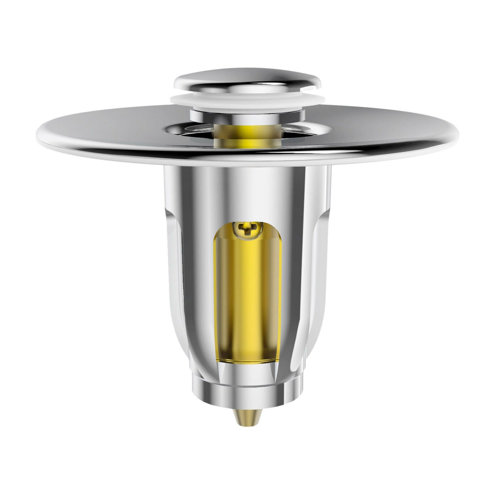 Bounce Drain Filter No Overflow with Filter Basket for Bathtub Wash Basin