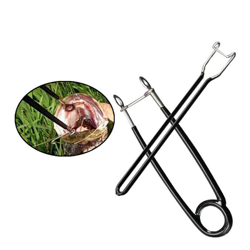 2Pcs/Set Fish Mouth Opener +Jaw Spreader Carp Trout Bass Lock Hook Remove TaBDA