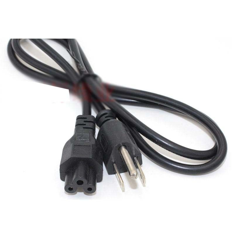 Power Cord Lead 3 Pin CLOVER US American PLUG PC LCD LED Cable Prong Laptop