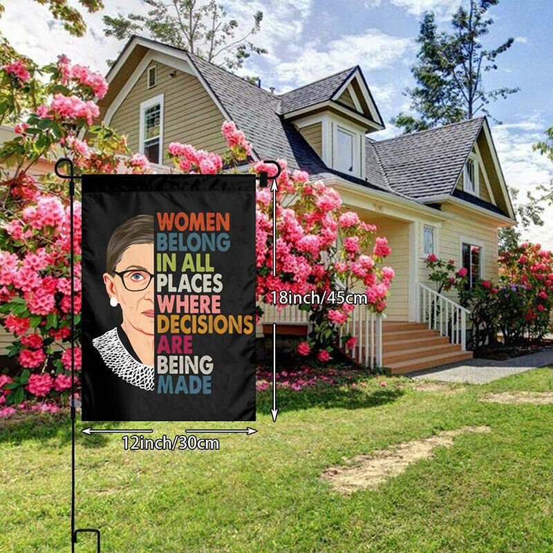 Ruth Bader Ginsburg Decorative Welcome Garden Flag Yard Decor Holiday Fl.l8
