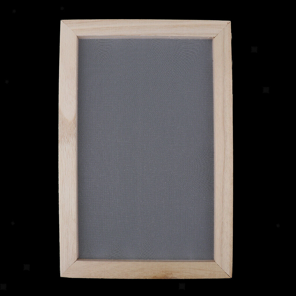 2x Wooden Paper Making Mold Frame Screen for Paper Craft