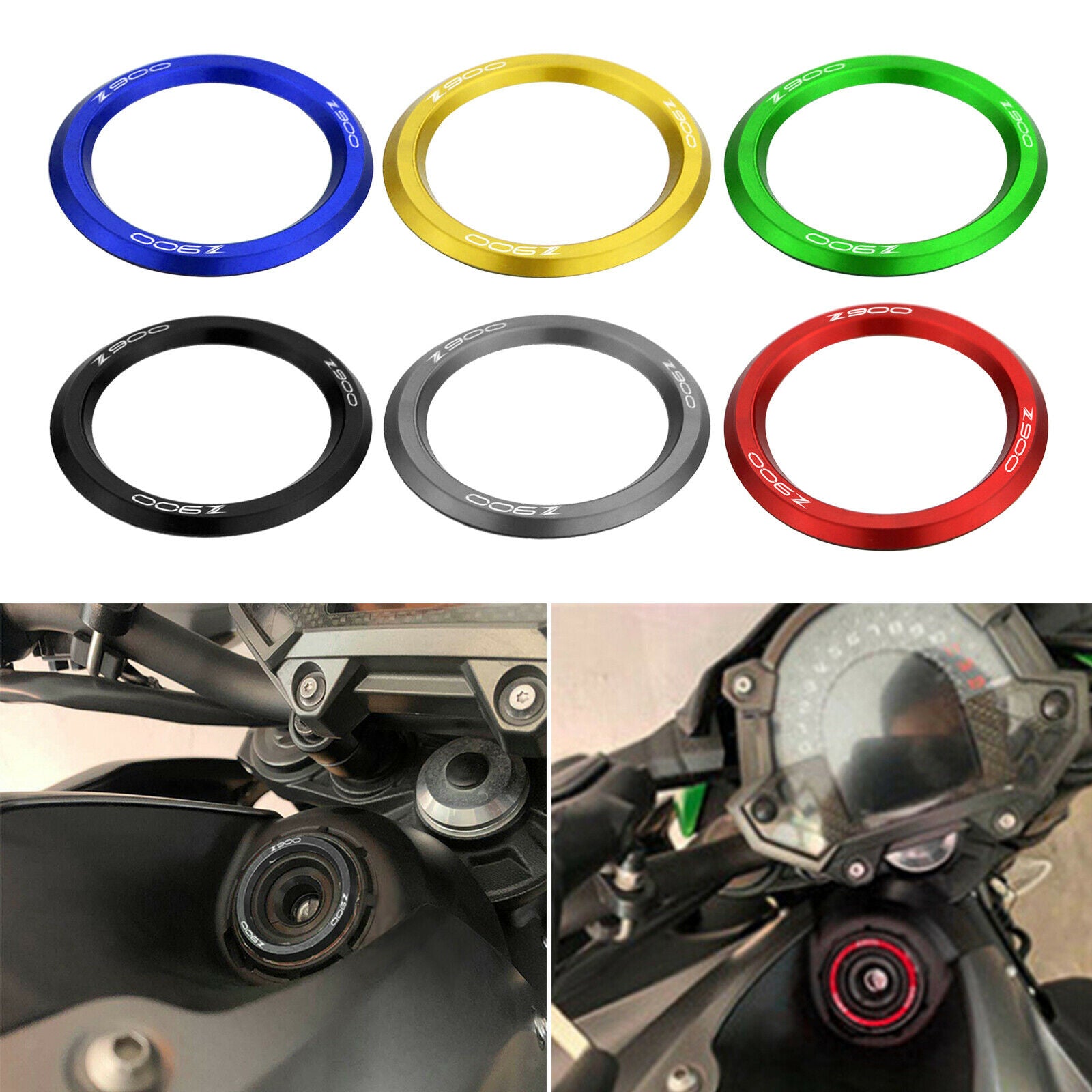 Ignition Key Cover Accessories for Kawasaki Z900 Z900RS 2018 2019 2020 Black