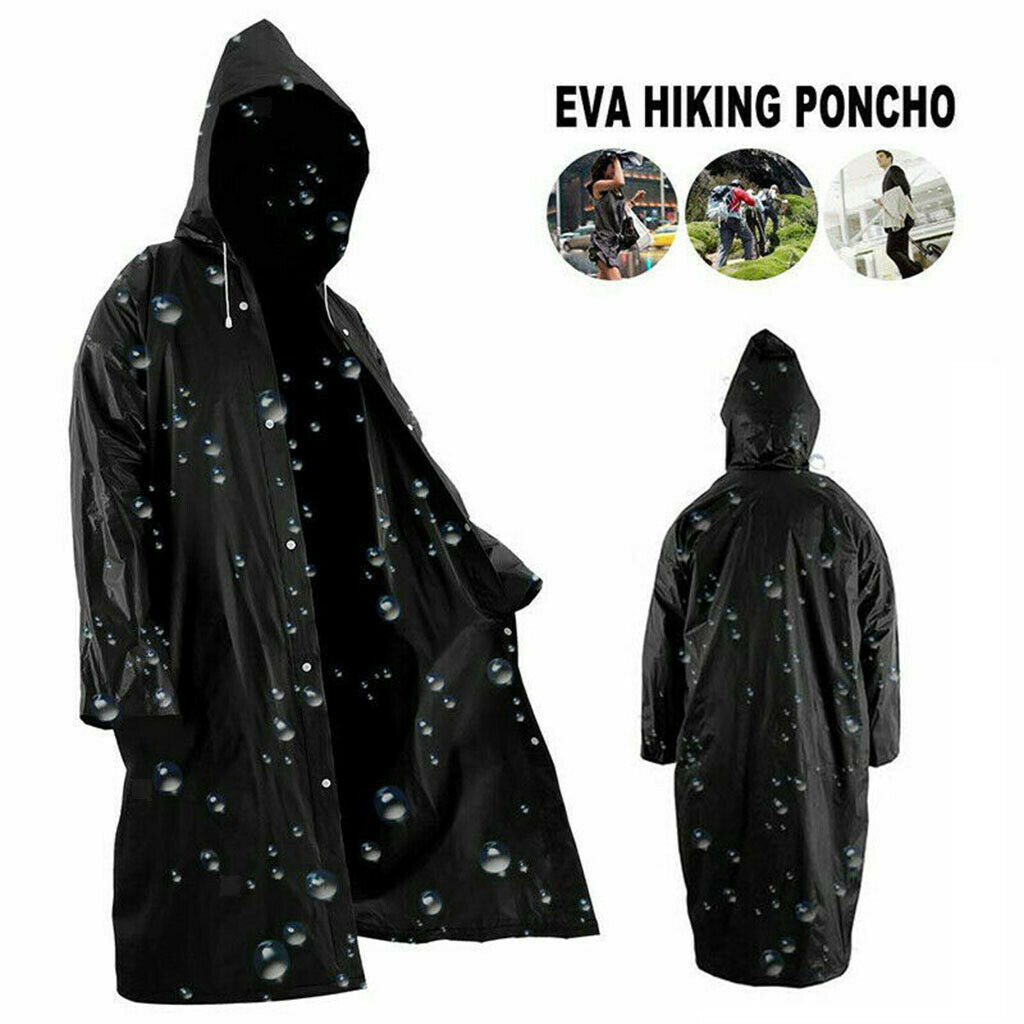 Hood Rain Coat Waterproof Women Men Poncho Outdoor Camping Snow Raincoat