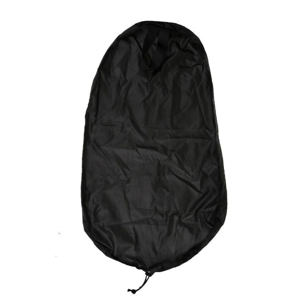 2pcs Travel Waterproof Dustproof Nylon Kayak Cockpit Cover Storage Bag Black