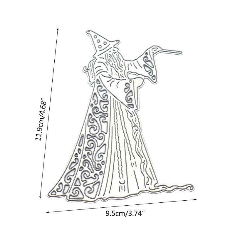 Halloween Wizard DIY Handicrafts Cutting Dies Metal Cutting Stencils Album