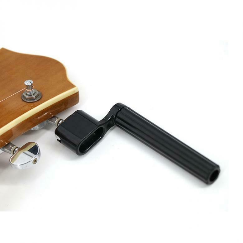 Black Guitar Winder Quick Speed Guitar Bass Peg Head String Tuning Tool