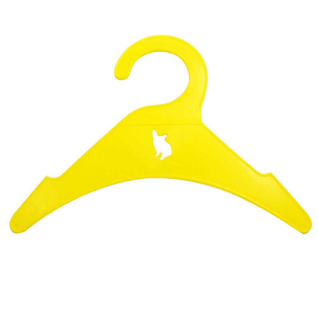 10pcs Plastic Strong Pet Clothes Hangers Recycled Dog Cat Puppy Clothing Hanger