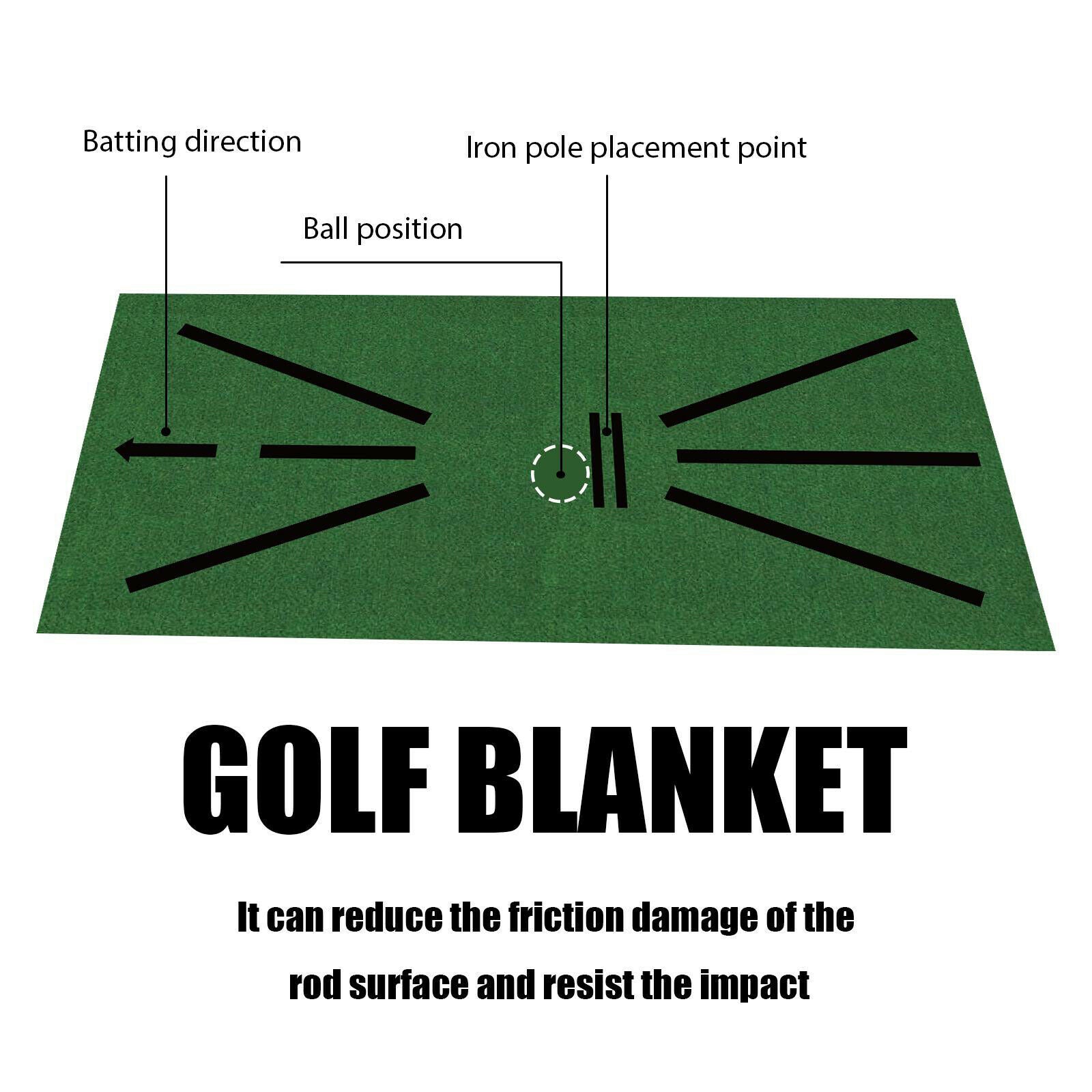 Premium Golf Mat 12“x24“ Aids Pad for Indoor & Outdoor Backyard Chipping