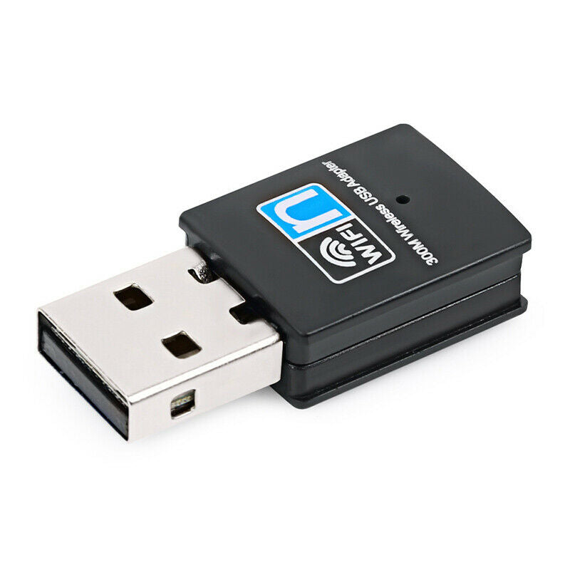 300Mbps Mini Wireless USB Wifi Adapter for Desktops Laptops Windows 10 / 8  IE